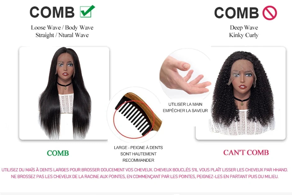 Peruca de Cabelo Humano Liso Bone Straight com Renda Frontal 13x4 ou 13x6, Fácil de Usar, Sem Cola, Estilo Brasileiro, com Fecho de Renda 4x4, 5x5 ou 6x4 para Mulheres.