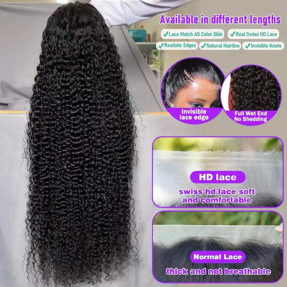 Peruca de Cabelo Humano Deep Wave HD 13x6 – 300% Densidade, 30–40 Polegadas
Peruca luxuosa de cabelo humano 100% natural, com textura Deep Wave e renda HD transparente para um acabamento perfeito.