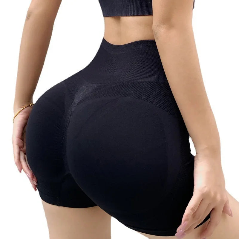 Calções de Yoga Femininos – Cintura Alta, Push-Up, Confortáveis e Versáteis para Fitness, Corrida e Ginásio