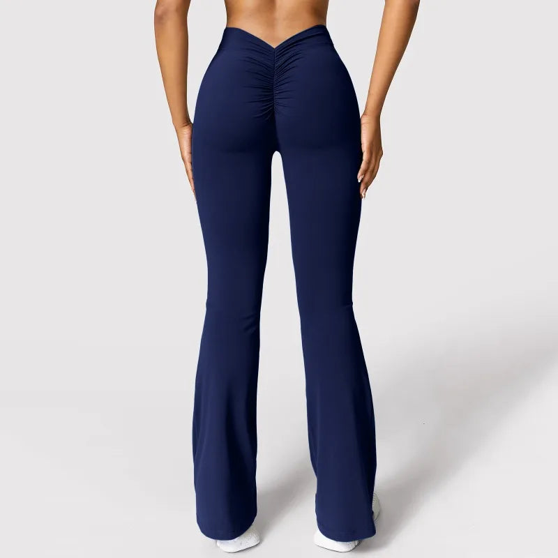 Leggings Femininas Fashion – Cintura Alta com Efeito Levanta Bumbum, Estilo V nas Costas, Ideais para Desporto, Ginásio e Uso Casual, Slim Fit