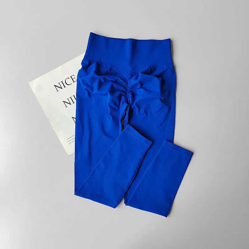 Leggings Fitness “Bumbum de Pêssego” – Cintura Alta, Secagem Rápida, Respiráveis, Efeito Levanta Bumbum, Justas, Ideais para Yoga e Treino, Comprimento 7/8