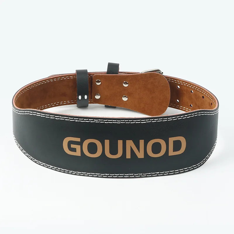 Cinto de Treino GOUNOD – Suporte Lombar em Couro PU, Ideal para Musculação, Agachamentos e Levantamento de Peso
