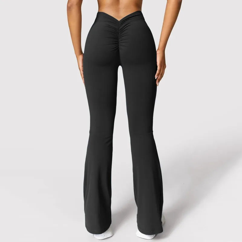 Leggings Femininas Fashion – Cintura Alta com Efeito Levanta Bumbum, Estilo V nas Costas, Ideais para Desporto, Ginásio e Uso Casual, Slim Fit