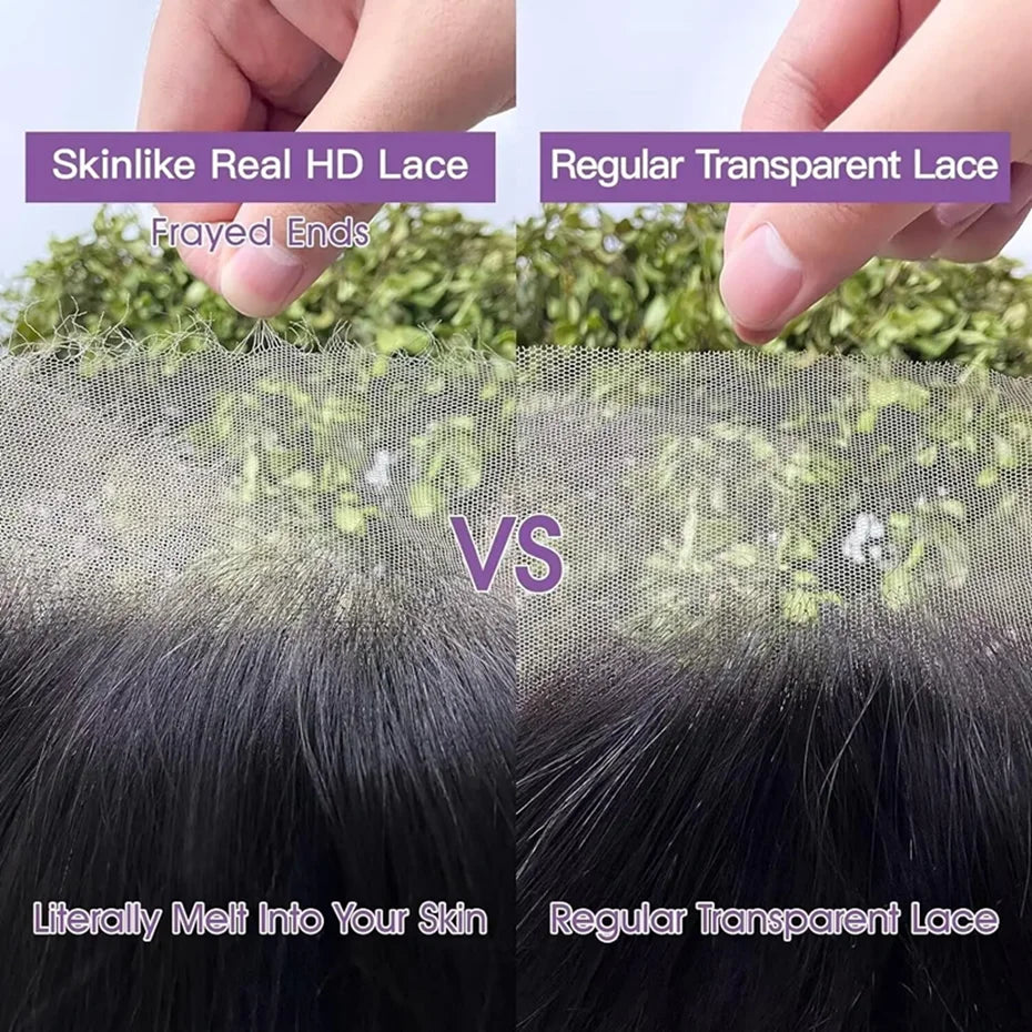 Peruca de Cabelo Humano Liso Bone Straight com Renda Frontal 13x4 ou 13x6, Fácil de Usar, Sem Cola, Estilo Brasileiro, com Fecho de Renda 4x4, 5x5 ou 6x4 para Mulheres.