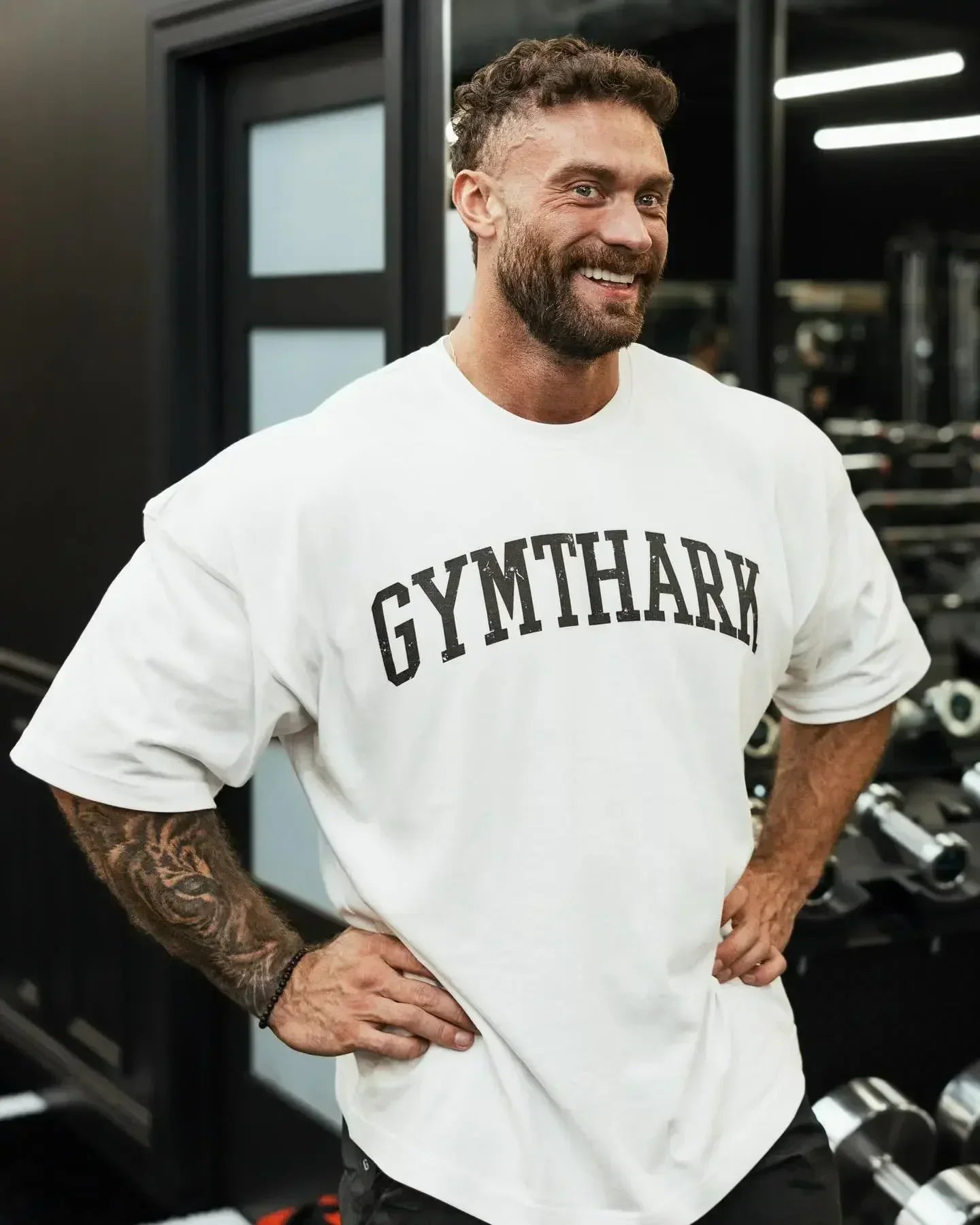 T-shirt Oversized GYMTHARK – Conforto e Estilo para o Ginásio ou o Dia a Dia (Respirável, S–4XL, Entrega Rápida)