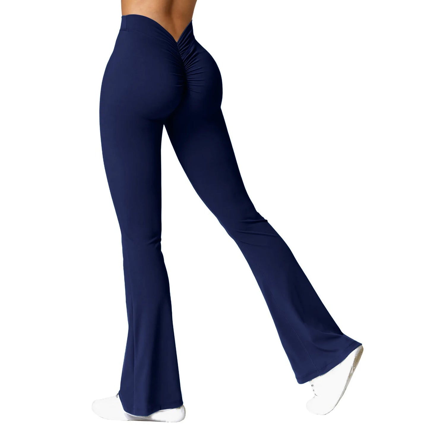 Leggings Femininas Fashion – Cintura Alta com Efeito Levanta Bumbum, Estilo V nas Costas, Ideais para Desporto, Ginásio e Uso Casual, Slim Fit