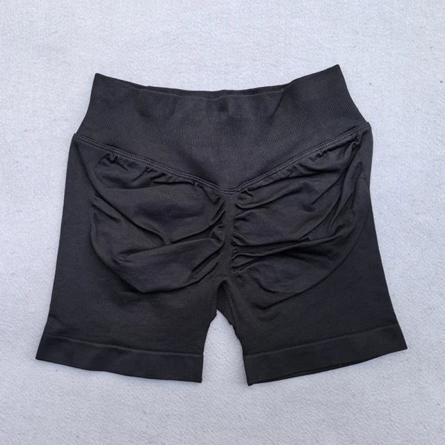 Conjunto Fitness Feminino 2 Peças – Top Ajustável Sem Costuras e Calções Scrunch, Ideal para Yoga, Ginásio e Treinos de Verão