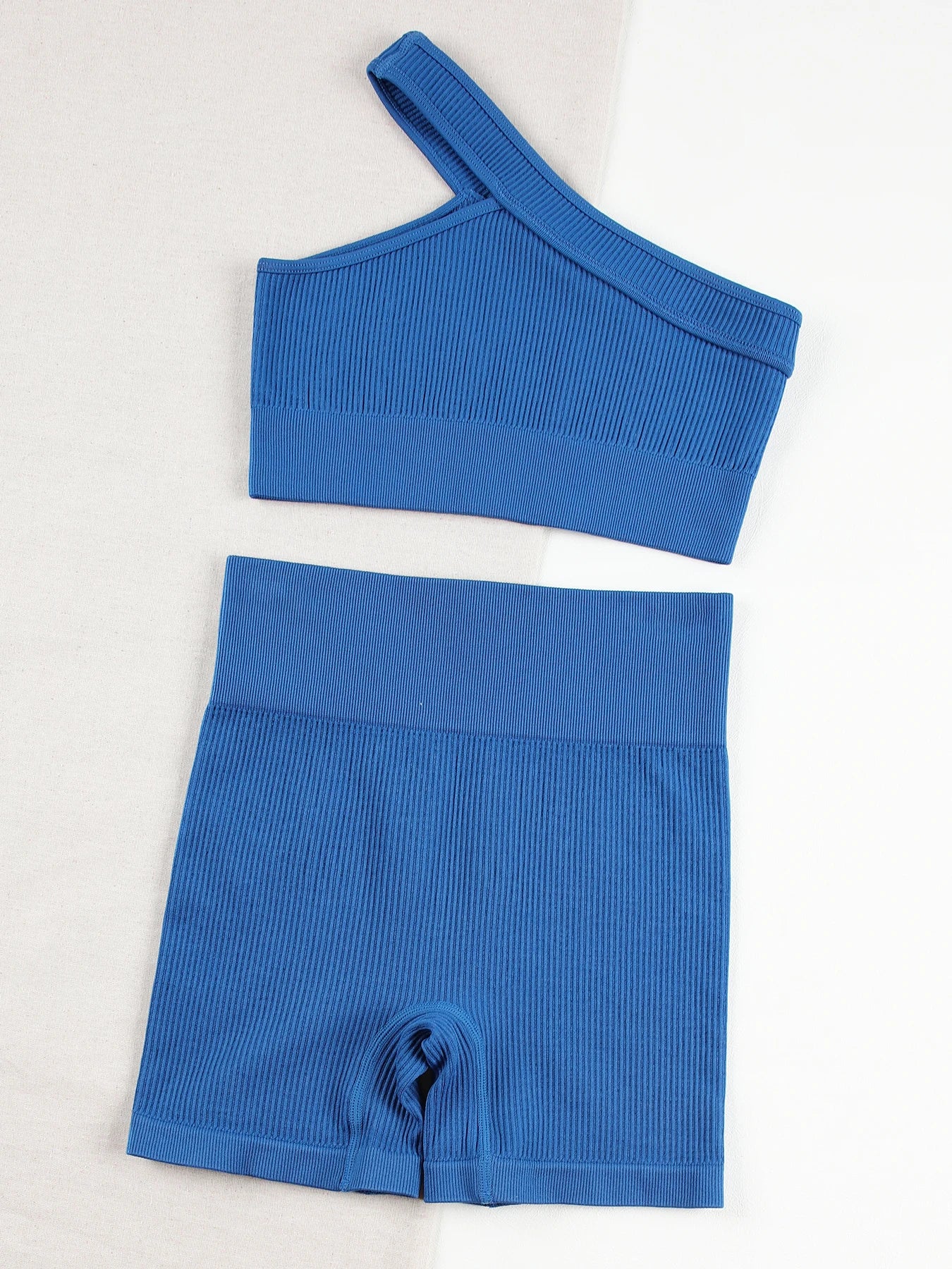 Conjunto desportivo sem costuras CHRLEISURE para mulher — conjunto de fitness com top sem almofadas e leggings para treino, ioga e corrida.