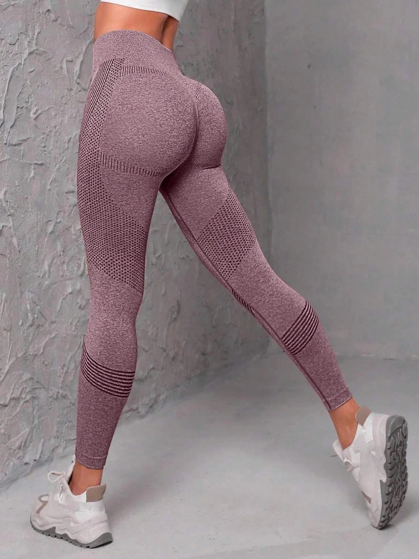 Leggings Desportivas Sem Costuras com Cintura Larga