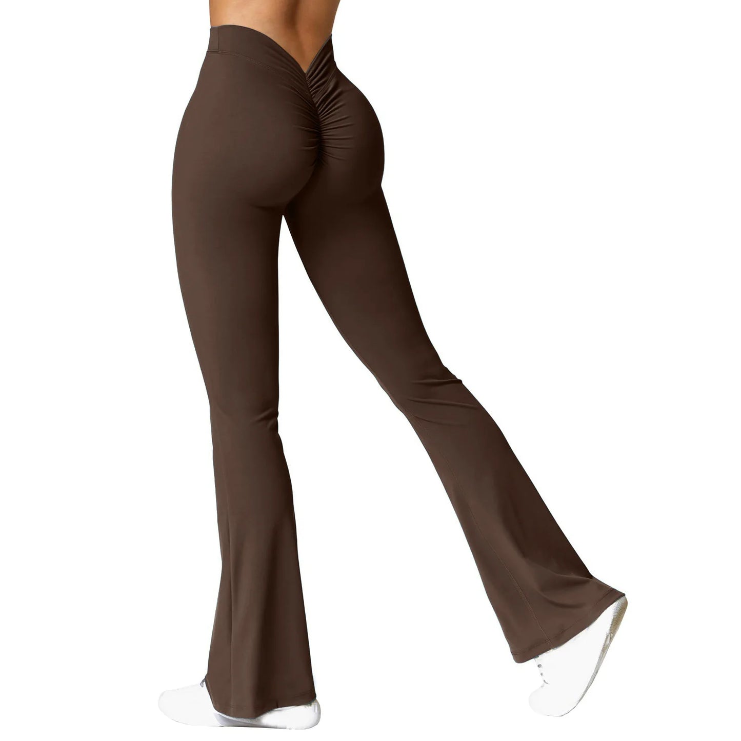Leggings Femininas Fashion – Cintura Alta com Efeito Levanta Bumbum, Estilo V nas Costas, Ideais para Desporto, Ginásio e Uso Casual, Slim Fit