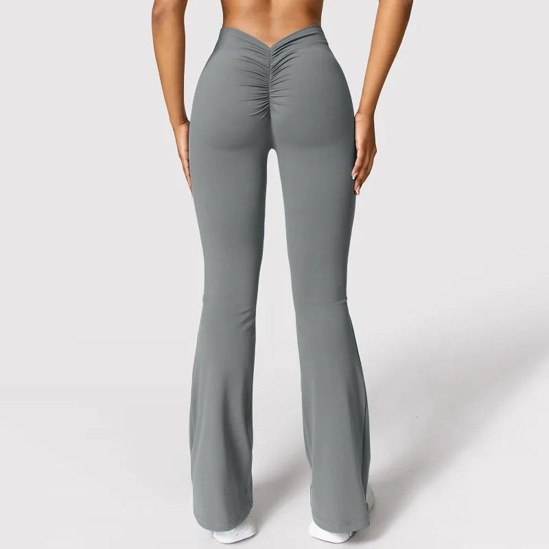 Leggings Femininas Fashion – Cintura Alta com Efeito Levanta Bumbum, Estilo V nas Costas, Ideais para Desporto, Ginásio e Uso Casual, Slim Fit