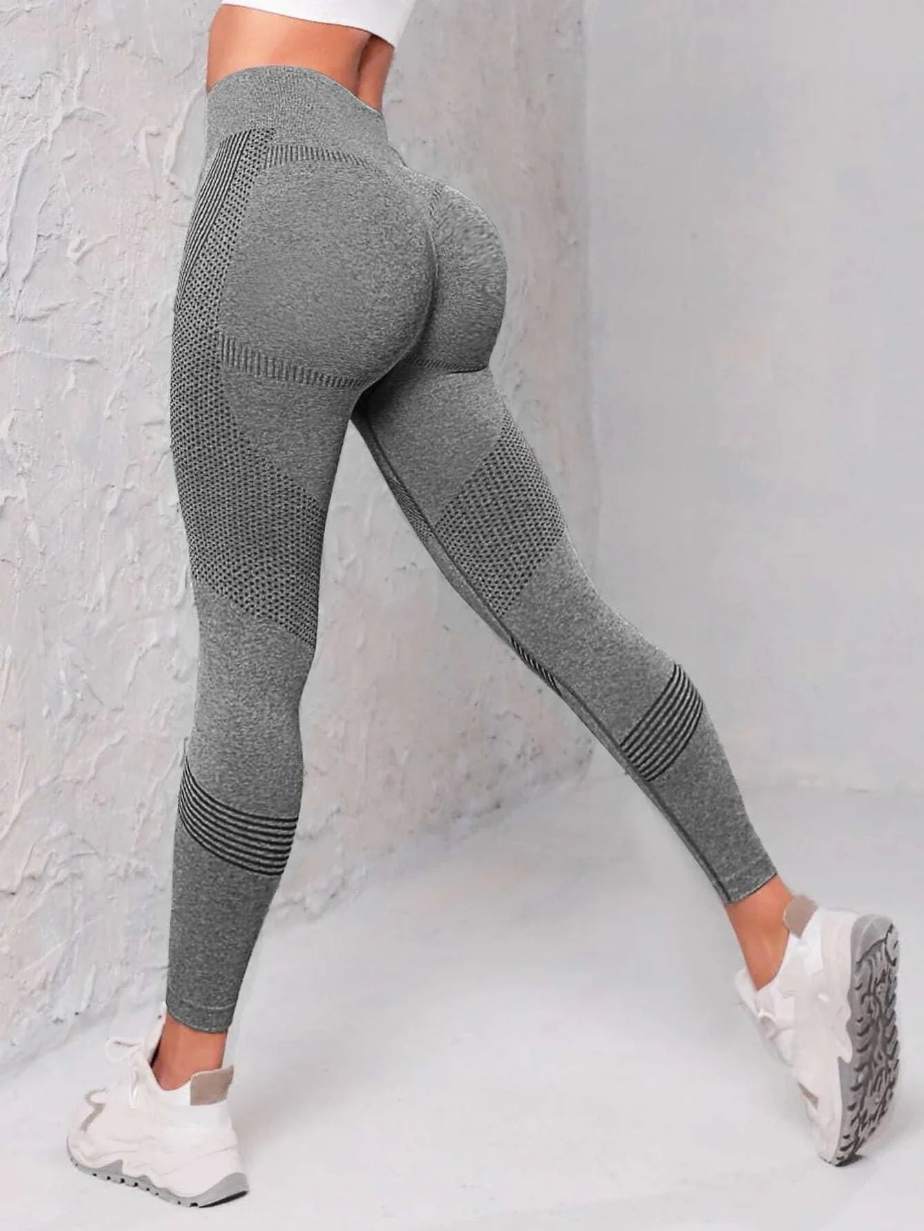 Leggings Desportivas Sem Costuras com Cintura Larga
