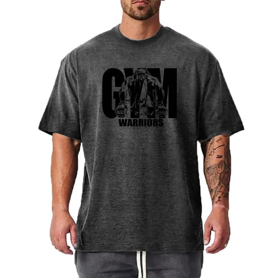 T-shirt Oversized Masculina – Confortável e Respirável para Treino, Fitness e Musculação