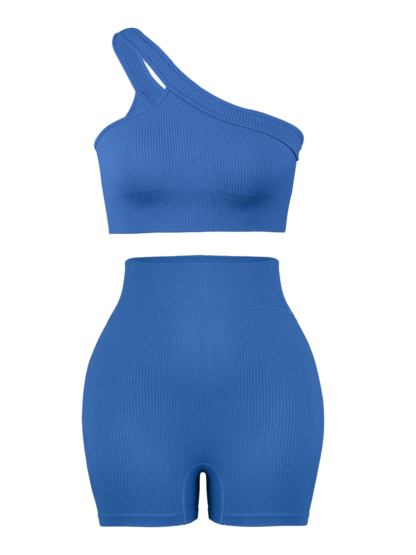 Conjunto desportivo sem costuras CHRLEISURE para mulher — conjunto de fitness com top sem almofadas e leggings para treino, ioga e corrida.