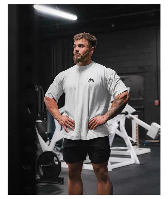 T-shirt Fitness Masculina Confortável e Solta