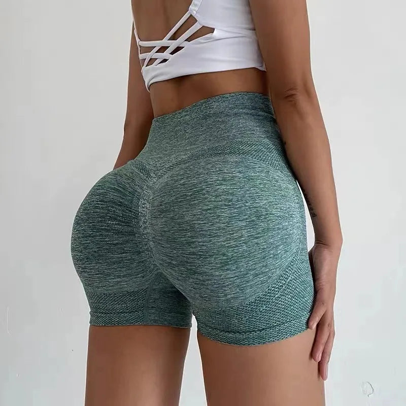 Calções de Yoga Femininos – Cintura Alta, Push-Up, Confortáveis e Versáteis para Fitness, Corrida e Ginásio