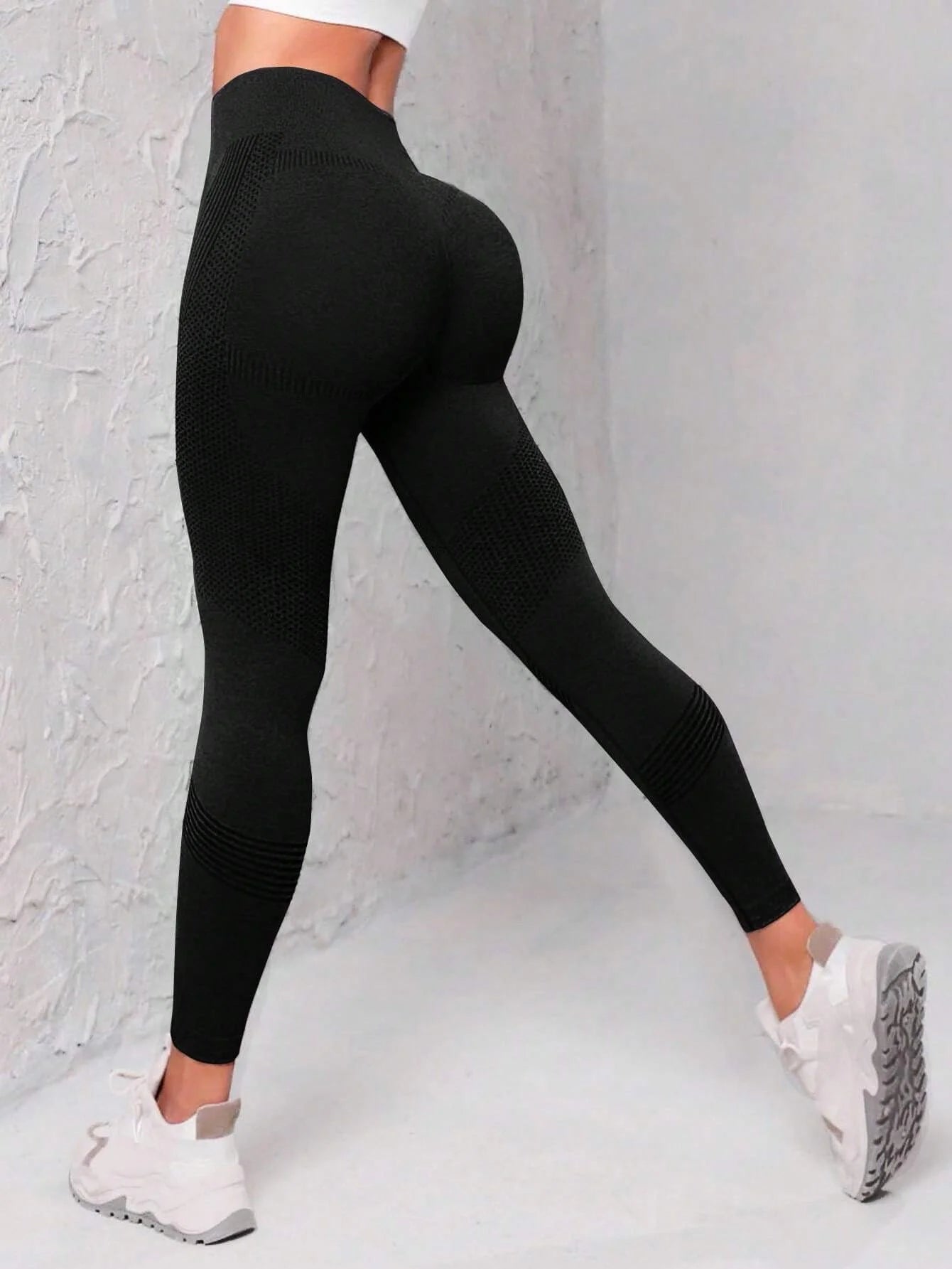 Leggings Desportivas Sem Costuras com Cintura Larga